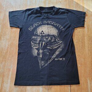 Small Vintage Black Sabbath Tultex Cotton Graphic Concert T Shirt